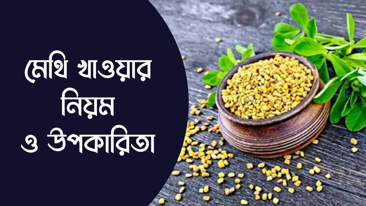 মেথি খাওয়ার নিয়ম ও উপকারিতা