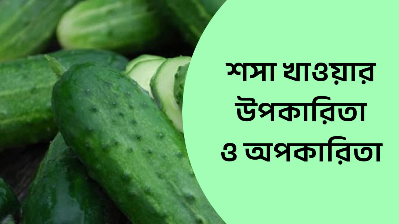 শসা খাওয়ার উপকারিতা ও অপকারিতা